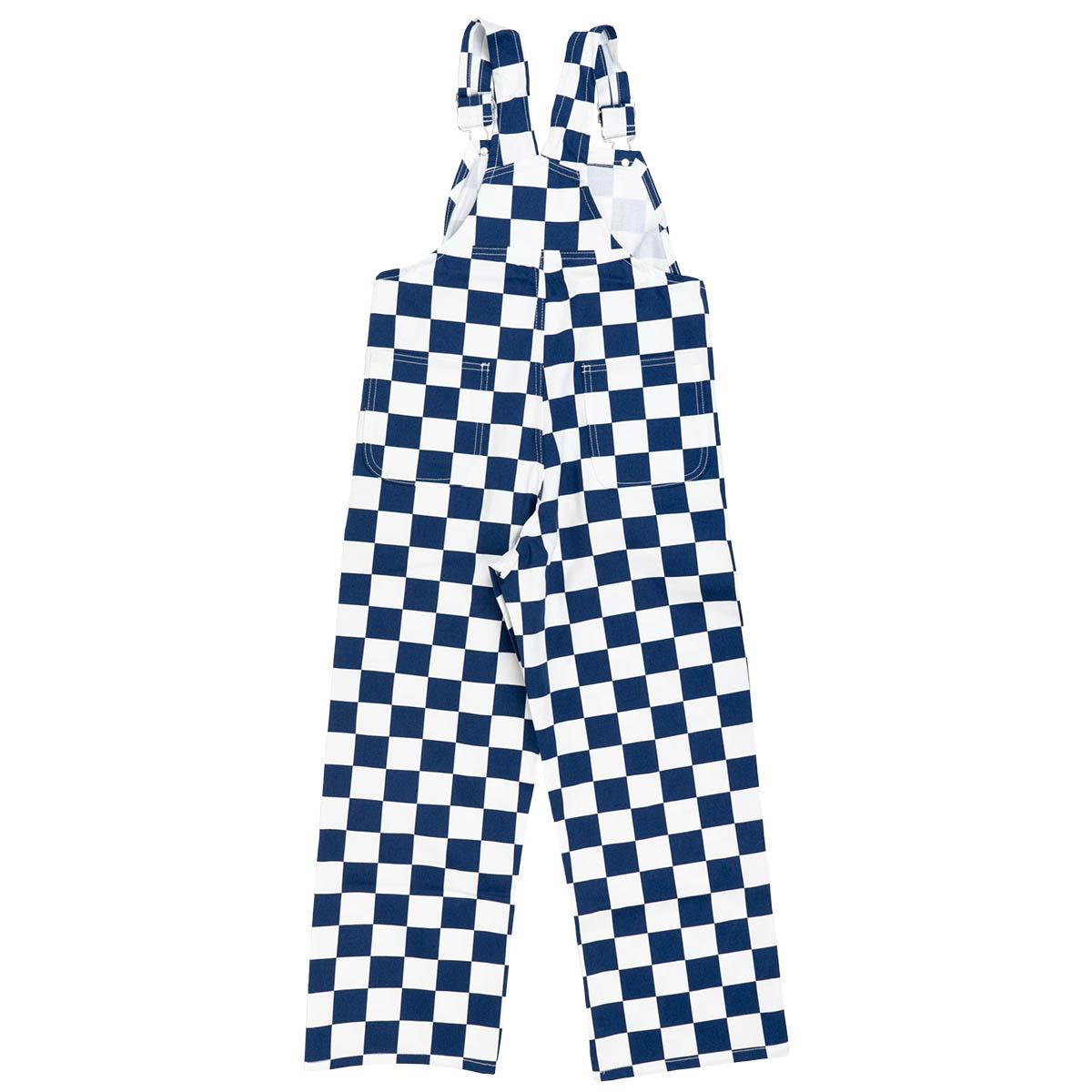 gameday bibs navy and white checkered youth